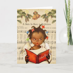 Vintage African American Christmas Card