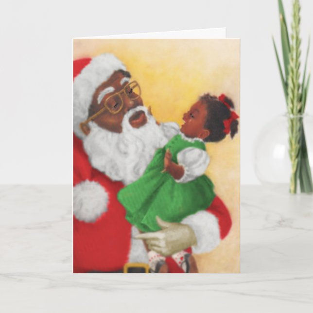 Vintage African American Christmas Card (Front)