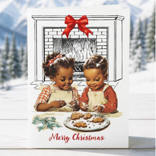 Vintage African American christmas card