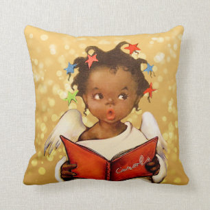 Vintage African American Christmas Pillows