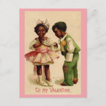 Vintage African American Couple Valentine