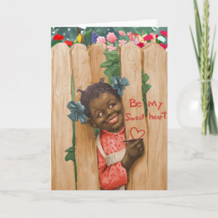 Vintage African American Valentine's Day Card