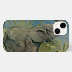 Vintage African Elephant in the Jungle, EJ Detmold Case-Mate iPhone 14 Case