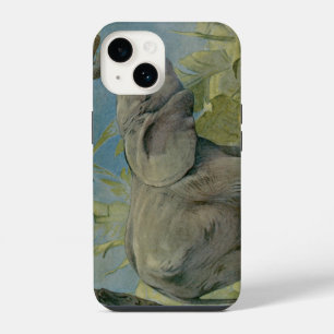 Vintage African Elephant in the Jungle, EJ Detmold iPhone Case