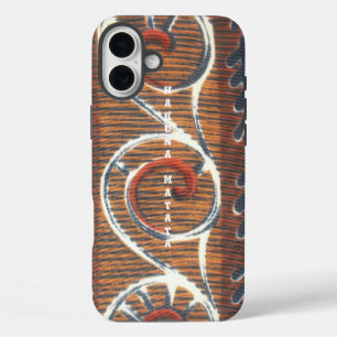 Vintage African Motif Art Print iPhone 16 Plus Case