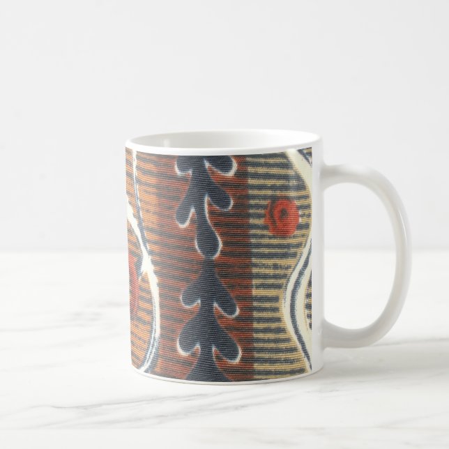 Vintage African Motif Art Print Coffee Mug (Right)