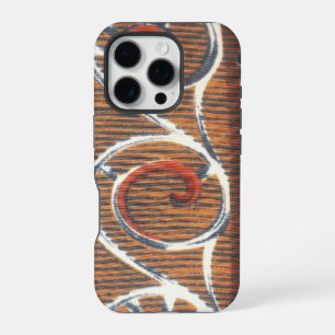 Vintage African Motif Art Print iPhone Case