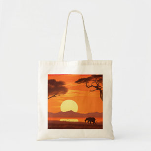 Vintage African Safari Tote Bag