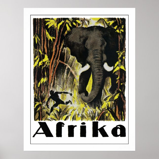 Vintage Afrika Poster (Front)