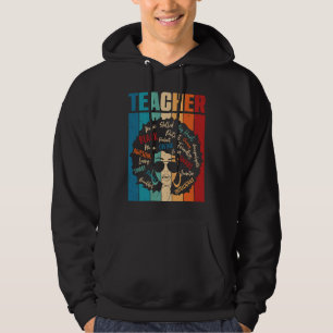 Vintage Afro Black History Month African American Hoodie