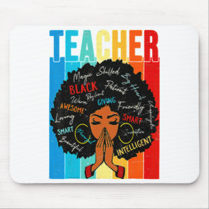 Vintage Afro Black History Month African American Mouse Pad
