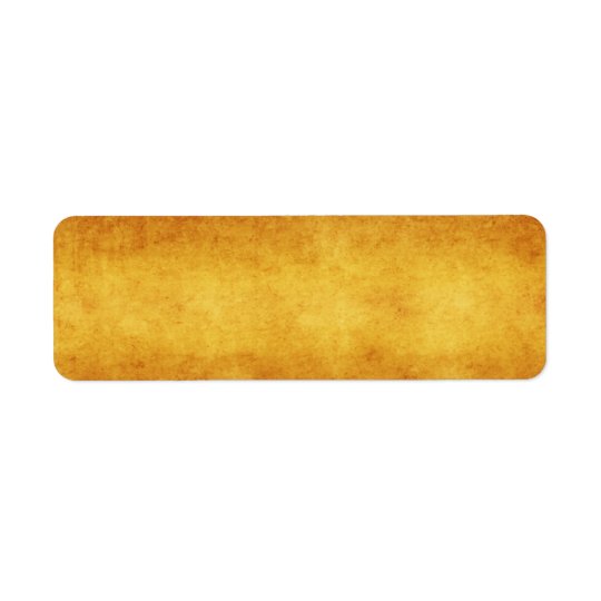 Vintage Aged Amber Burnt Umber Parchment Paper Return Address Label