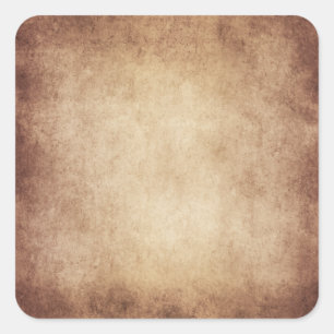 Vintage Aged Parchment Paper Template Blank Square Sticker