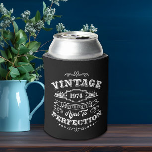 Vintage Aged to Perfection Can Cooler