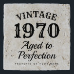 Vintage aged to perfection funny 50th Birthday Trivet<br><div class="desc">Vintage aged to perfection funny 50th Birthday stone trivet. Personalised pot holder tile for the kitchen. Cute fiftieth Birthday gift idea for family and friends. Make one for cooking dad,  husband,  mum,  sister,  friend,  brother,  father,  uncle,  grandpa,  co worker etc. Also great for BBQ or dinner party.</div>