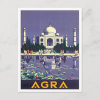 Vintage Agra Taj Mahal India