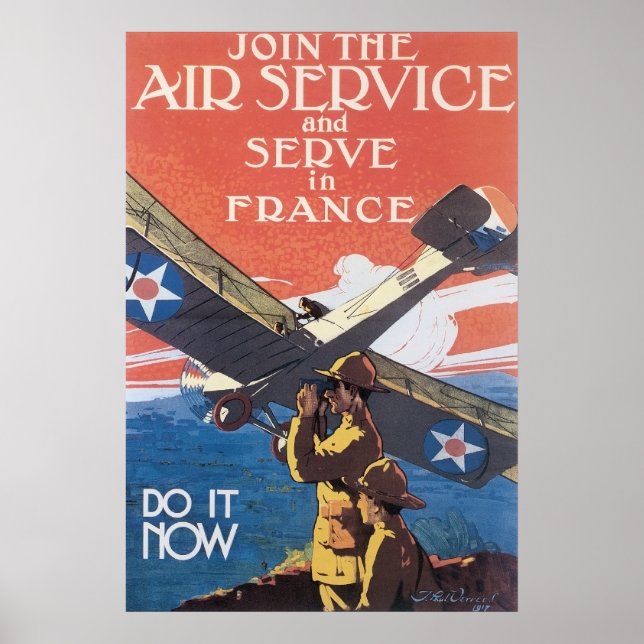 Vintage Air Service Recruitment Poster (Front)