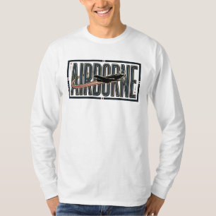 Vintage Airborne Fighter Plane Aviation T-Shirt