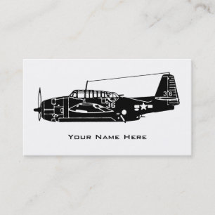 Vintage Aircraft Business Card