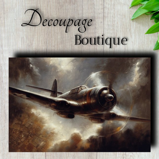 Vintage Aircraft Decoupage Tissue Paper (Vintage Aircraft Decoupage Tissue Paper)