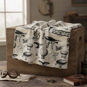 Vintage Aircraft ID913 Fleece Blanket