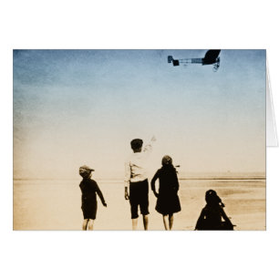 Vintage aircraft in flight