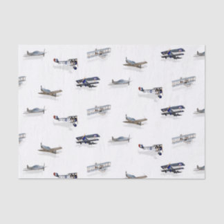Vintage Aircraft in Flight Tissue Paper