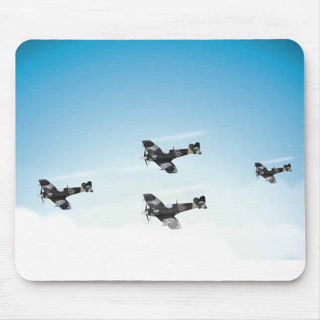 Vintage Aircraft Mouse Pad (Front)