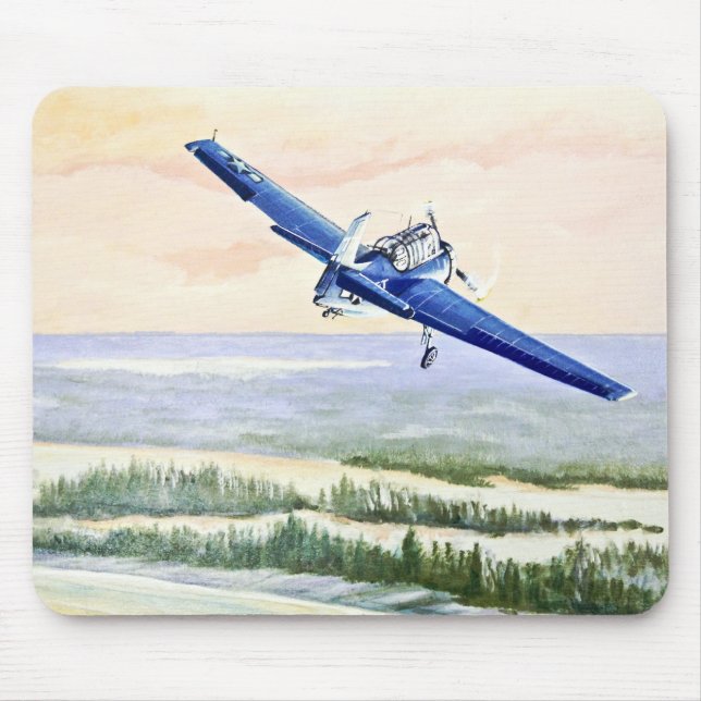 Vintage Aircraft Mouse Pad (Front)