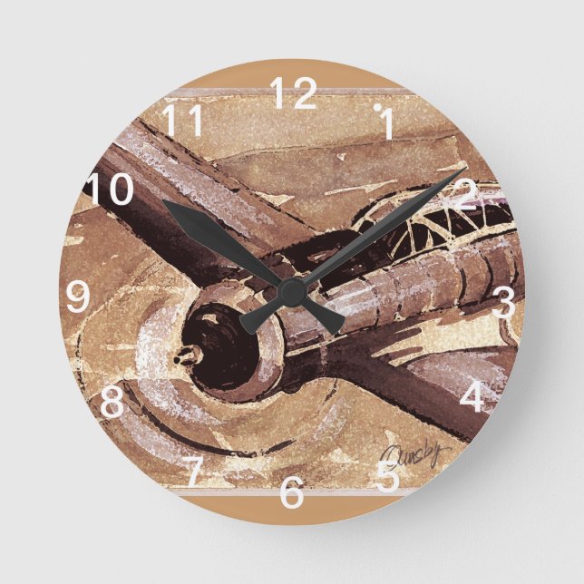 Vintage Aircraft Wall Clock (Front)