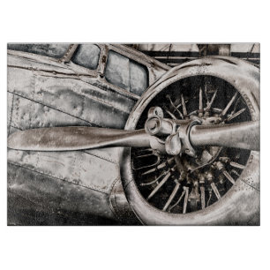 Vintage Airplane Cutting Board