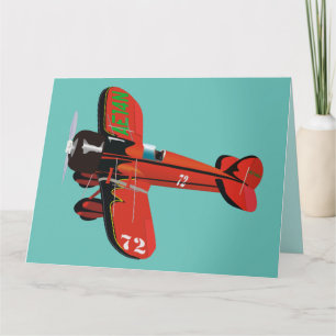VINTAGE AIRPLANE PLANE BIRTHDAY CARDS