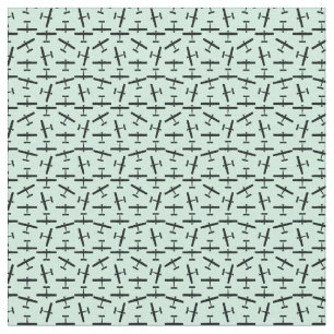 Vintage Airplane Silhouettes CUSTOM BG COLOR Fabric