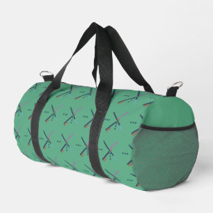 Vintage Airport Carpet Pattern Duffle Bag