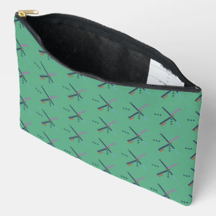Vintage Airport Carpet Pattern Pouch