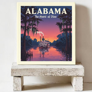 Vintage Alabama Ceramic Tile