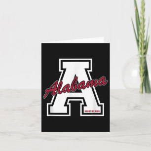Vintage Alabama Heart Of Dixie Card