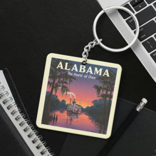 Vintage Alabama Key Ring