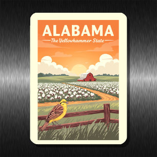 Vintage Alabama Magnet