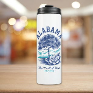 Vintage Alabama – The Heart of Dixie with Camellia Thermal Tumbler
