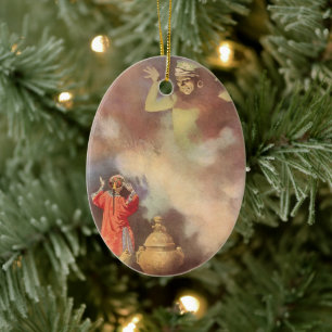 Vintage Aladdin and the Genie of the Lamp, Godwin Ceramic Ornament