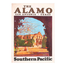 Vintage Alamo San Antonio Texas Southern Pacific