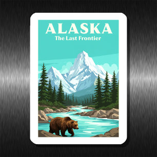 Vintage Alaska Magnet