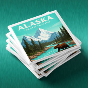 Vintage Alaska Magnet
