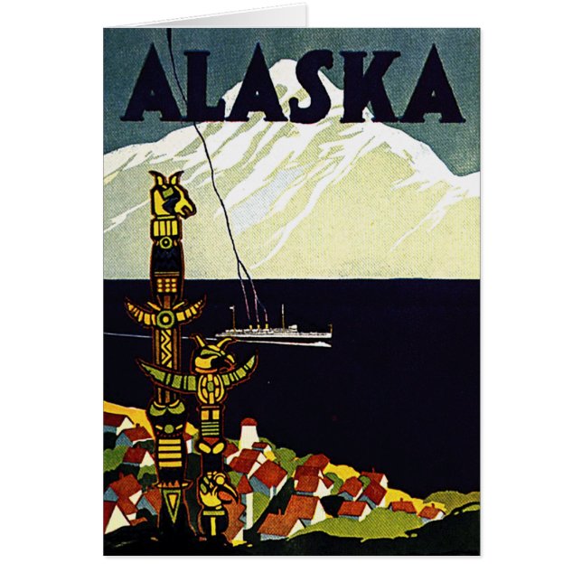 vintage alaska poster (Front)