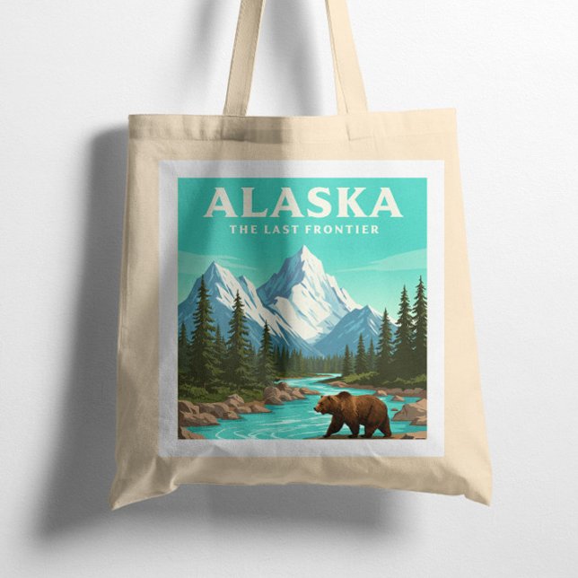 Vintage Alaska Tote Bag (Creator Uploaded)