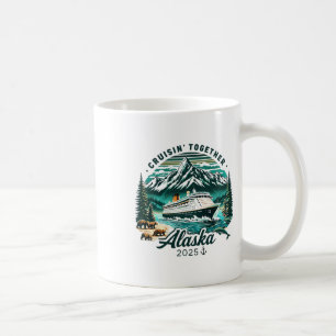 Vintage Alaskan Cruise Adventure 2025 Retro Family Coffee Mug