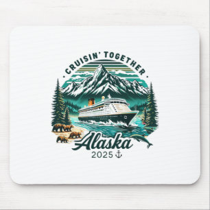 Vintage Alaskan Cruise Adventure 2025 Retro Family Mouse Pad