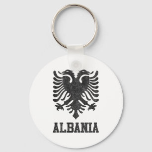 Vintage Albania Key Ring
