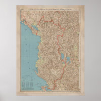 Vintage Albania Map (1916)